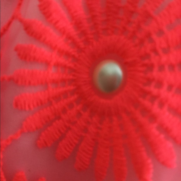 Fiesta hot pink pinwheel organza Payton dress - Picture 9 of 10